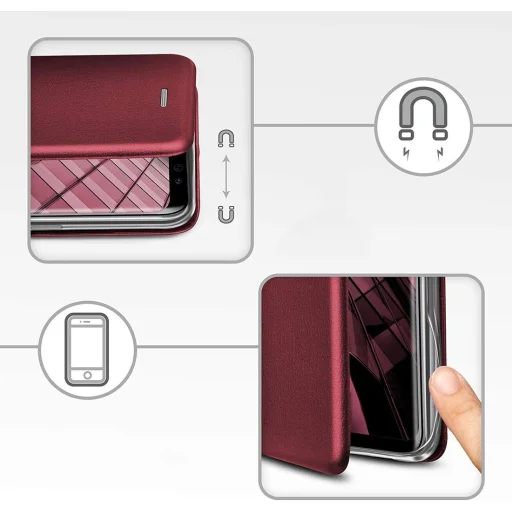 Elegance fliptok SAMSUNG S21 burgundy - 4