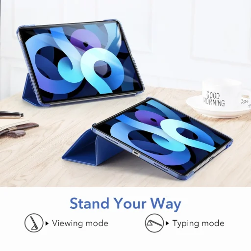 ESR Ascend Trifold iPad Air 4 2020 / 5 2022 sötétkék - 7