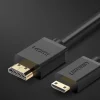 Ugreen HDMI - mini HDMI kábel 19 pin 2.0v 4K 60Hz 30AWG 1,5m fekete (11167) thumbnail