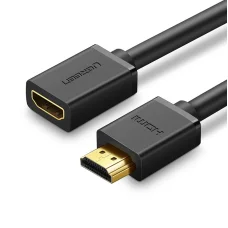 Ugreen HDMI (aljzat) - HDMI (csatlakozó) hosszabbító kábel 19 pin 1.4v 4K 60Hz 30AWG 2m fekete (10142)