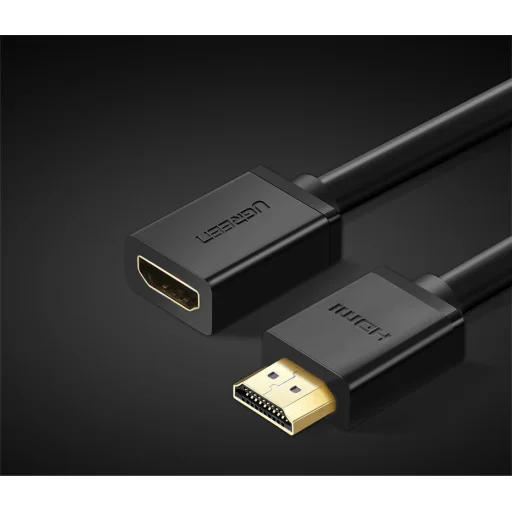 Ugreen HDMI (aljzat) - HDMI (csatlakozó) hosszabbító kábel 19 pin 1.4v 4K 60Hz 30AWG 2m fekete (10142) - 4