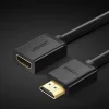 Ugreen HDMI (aljzat) - HDMI (csatlakozó) hosszabbító kábel 4K 10,2 Gbps 340Mhz 0.5m fekete (HD107 10140) thumbnail