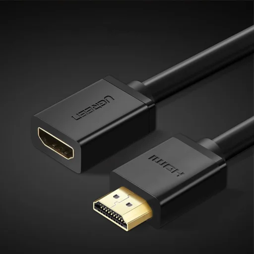 Ugreen HDMI (aljzat) - HDMI (csatlakozó) hosszabbító kábel 4K 10,2 Gbps 340Mhz 0.5m fekete (HD107 10140) - 7