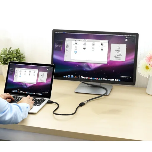 Ugreen HDMI (aljzat) - HDMI (csatlakozó) hosszabbító kábel 4K 10,2 Gbps 340Mhz 0.5m fekete (HD107 10140) - 9