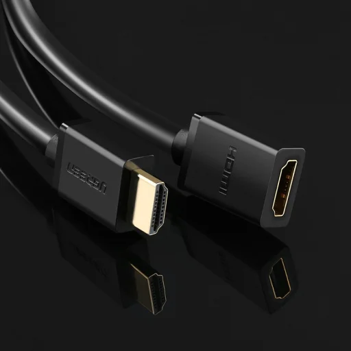 Ugreen HDMI (aljzat) - HDMI (csatlakozó) hosszabbító kábel 4K 10,2 Gbps 340Mhz 0.5m fekete (HD107 10140) - 21