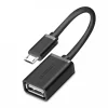 Ugreen USB (aljzat) - micro USB (csatlakozóvég) OTG kábel adapter 12cm USB 2.0 480Mbps fekete (US133 10396) - 1