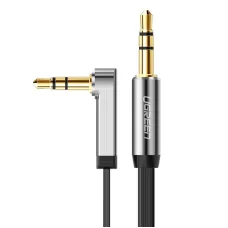 Ugreen AUX 3.5mm-es mini jack lapos kábel 0.5m fekete (AV119 10596)