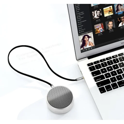 Ugreen AUX 3.5mm-es mini jack lapos kábel 0.5m fekete (AV119 10596) - 4