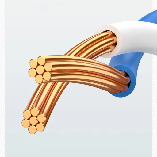 Ugreen Ethernet patchcord kábel RJ45 Cat 6 UTP 1000Mbps 1m kék (NW102 11201) - 7