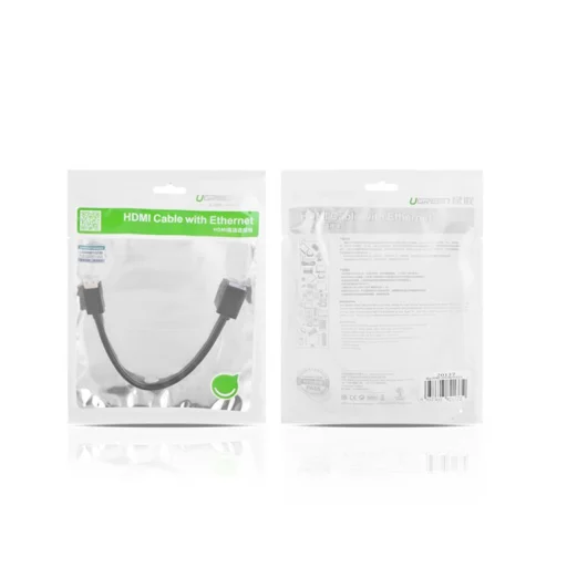 Ugreen HDMI (aljzat) - mini HDMI (csatlakozó) kábel adapter 4K 60Hz Ethernet HEC ARC 32 csatornás audio  22cm fekete (20137) - 8