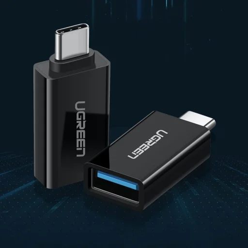 Ugreen USB 3.2 Gen 1 (aljzat) - USB Type-C (csatlakozóvég) OTG adapter fehér (30155) - 2