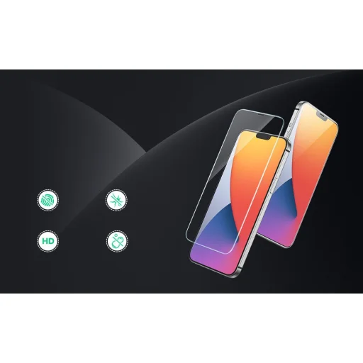  iPhone 12 Pro MAX Ugreen 2.5D kijelzővédő üvegfólia - 8