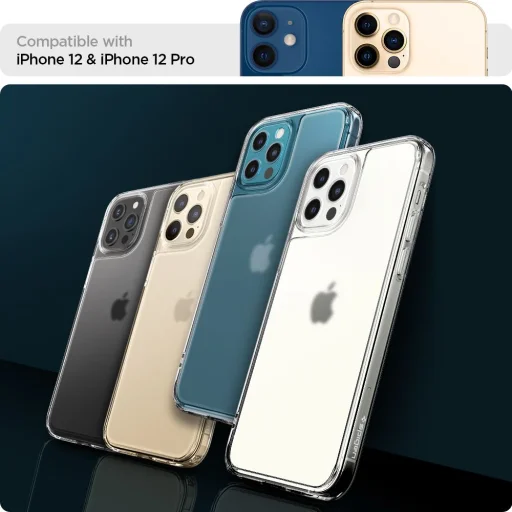 Spigen Quartz Hybrid tok iPhone 12/ 12 Pro Matte Clear (ACS02601) - 4