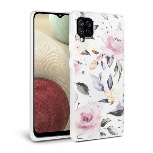 Tech-Protect Floral tok Samsung A12 virág mintával - 1