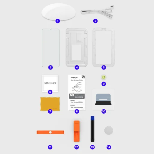 Spigen Glass.Tr Platinum kijelzővédő üvegfólia UV lámpával Samsung S21 Ultra (AGL02527) - 5