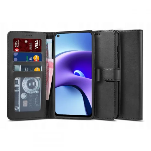TECH-PROTECT Wallet 2 fliptok Xiaomi Redmi Note 9T 5G fekete - 1