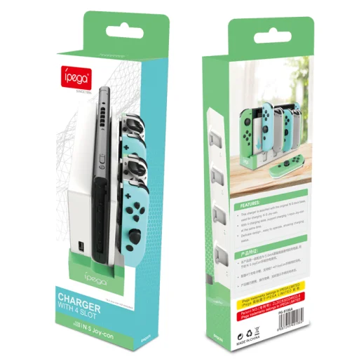 iPega 9186 Dokkoló, töltő állomás Nintendo Switch és Joy-con fehér - 5