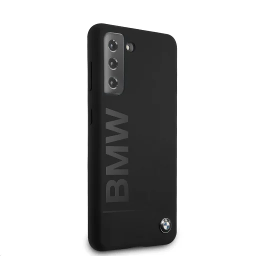 Samsung S21 BMW BMHCS21SSLBLBK Big Logo Szilikon tok fekete - 2