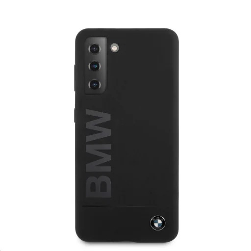 Samsung S21 BMW BMHCS21SSLBLBK Big Logo Szilikon tok fekete - 3