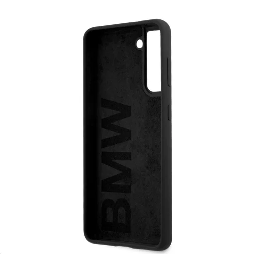 Samsung S21 BMW BMHCS21SSLBLBK Big Logo Szilikon tok fekete - 5