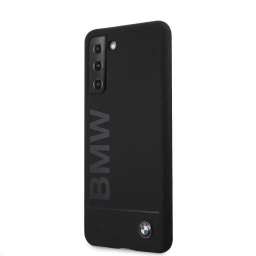 Samsung S21 BMW BMHCS21SSLBLBK Big Logo Szilikon tok fekete - 1