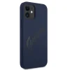 iPhone 12 mini Guess GUHCP12SLSVSBL Silicone Vintage tok kék színben