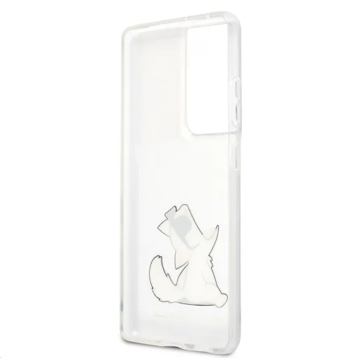 Samsung S21 Ultra átlátszó tok Karl Lagerfeld KLHCS21LCFNRC Choupette Fun - 3