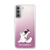 Samsung S21+ Plus pink tok Karl Lagerfeld KLHCS21MCFNRCPI Choupette Fun  thumbnail
