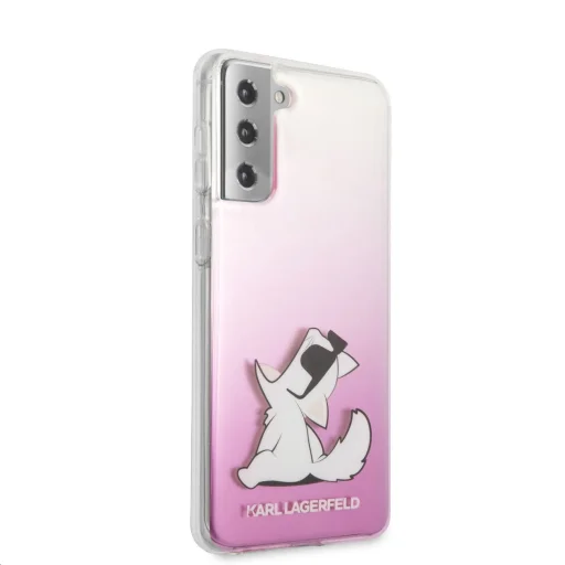 Samsung S21+ Plus pink tok Karl Lagerfeld KLHCS21MCFNRCPI Choupette Fun  - 2