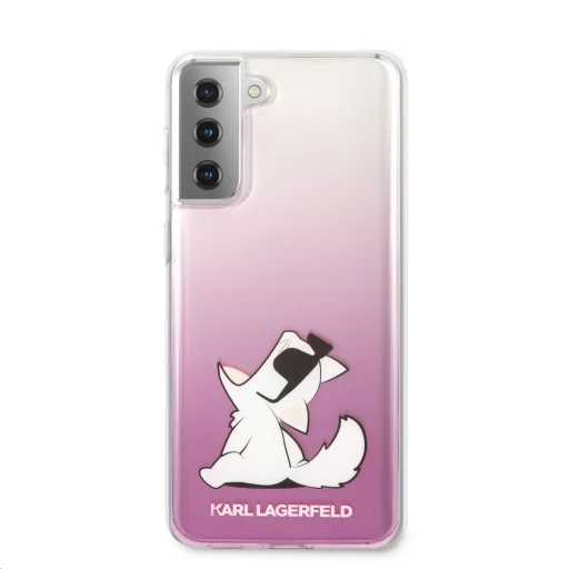 Samsung S21+ Plus pink tok Karl Lagerfeld KLHCS21MCFNRCPI Choupette Fun  - 3