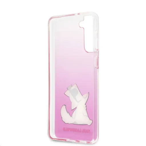 Samsung S21+ Plus pink tok Karl Lagerfeld KLHCS21MCFNRCPI Choupette Fun  - 5