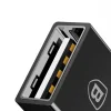 Baseus Adapter USB Type C csatlakozó - USB-A aljzat 2,4A fekete (CATJQ-B01) thumbnail