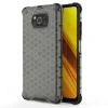 Honeycomb armor TPU tok Xiaomi Poco X3 NFC fekete thumbnail