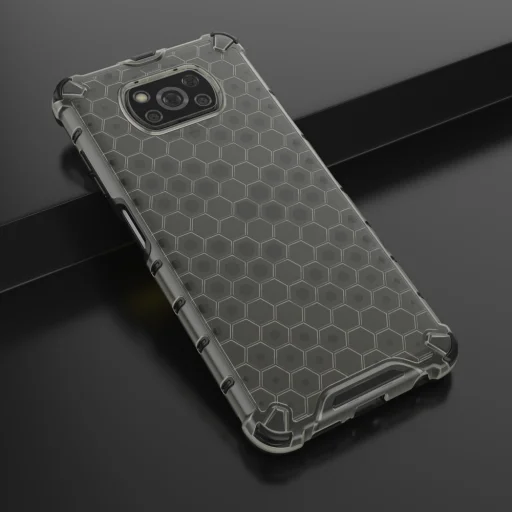 Honeycomb armor TPU tok Xiaomi Poco X3 NFC fekete - 12