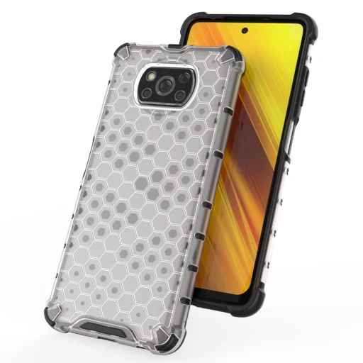 Honeycomb armor TPU tok Xiaomi Poco X3 NFC fekete - 3