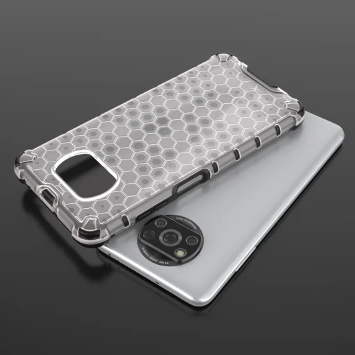 Honeycomb armor TPU tok Xiaomi Poco X3 NFC fekete - 5