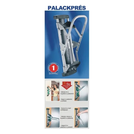 Palackprés, mechanikus kézi működéssel - PET / PALACK tömörítő EZÜST/FEKETE - 4