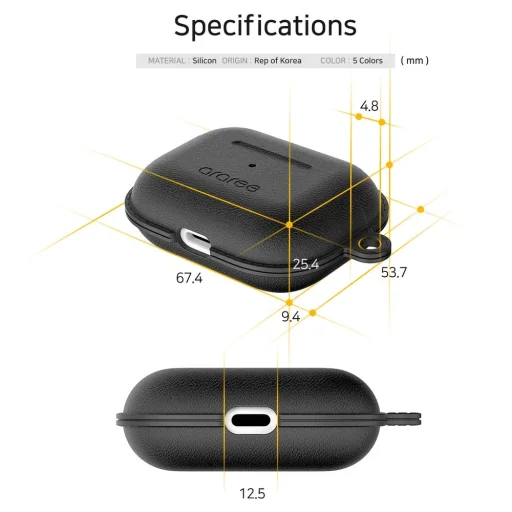 Araree Pops Airpods PRO 1/2 tok fekete - 3