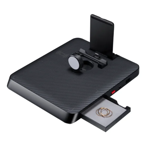 Pitaka Air Omni Lite 6in1 vezeték nélküli töltő állomás 18W fekete (AO3001) - 1