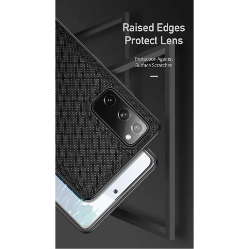 Dux Ducis Fino nylon bevonatú tok Samsung S20 FE fekete - 12
