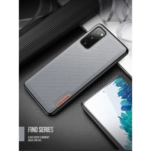 Dux Ducis Fino nylon bevonatú tok Samsung S20 FE fekete - 15