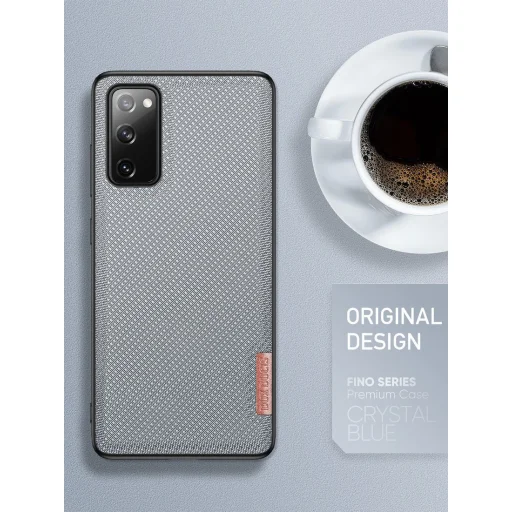 Dux Ducis Fino nylon bevonatú tok Samsung S20 FE fekete - 4