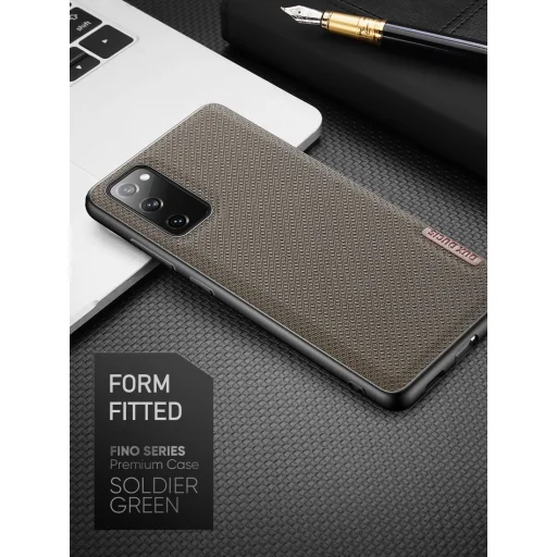 Dux Ducis Fino nylon bevonatú tok Samsung S20 FE fekete - 5