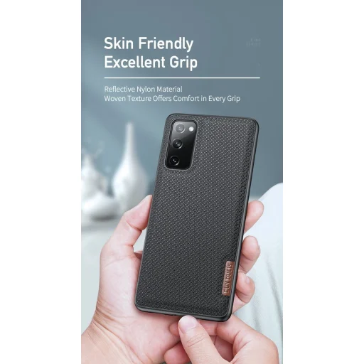 Dux Ducis Fino nylon bevonatú tok Samsung S20 FE fekete - 7