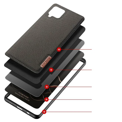 Dux Ducis Fino nylon bevonatú tok Samsung A42 5G zöld - 3