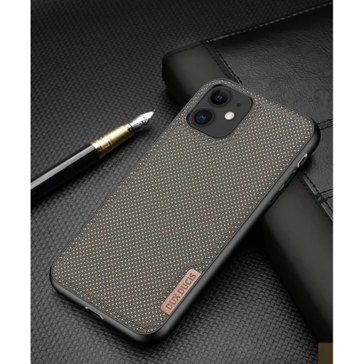 Dux Ducis Fino nylon bevonatú tok iPhone 11 zöld - 9