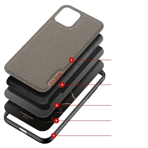 Dux Ducis Fino nylon bevonatú tok iPhone 11 zöld - 2