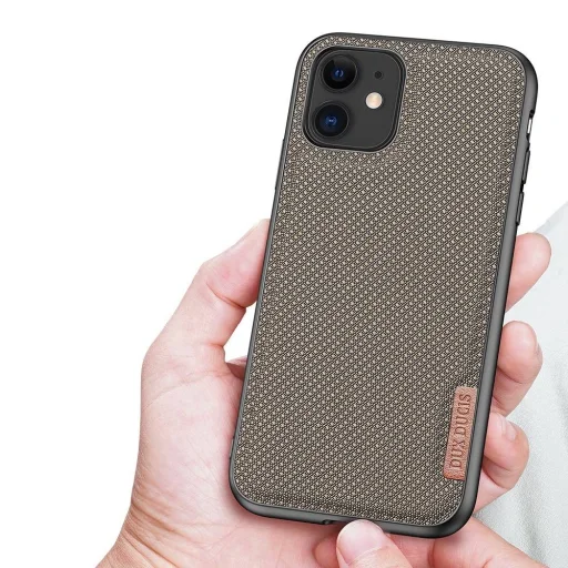 Dux Ducis Fino nylon bevonatú tok iPhone 11 zöld - 5