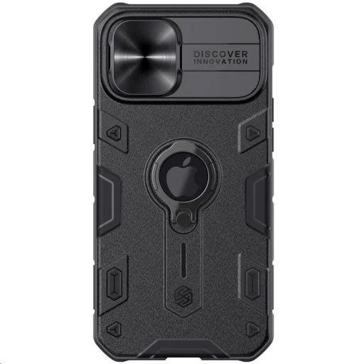 iPhone 12 Pro Max Nillkin CamShield Armor tok fekete (Hátlapi Logó kivágással) - 1