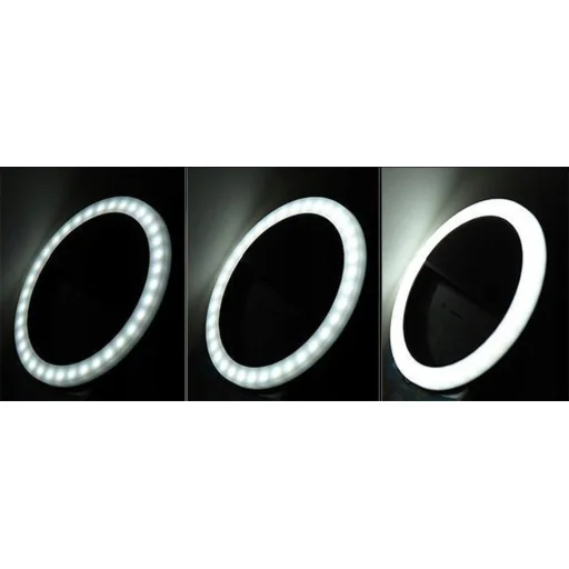 LED Selfie körfény USB, tölthető + Micro USB kábel pink - 13